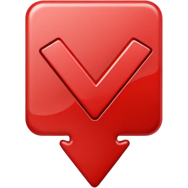 a red checkmark with a square emoji