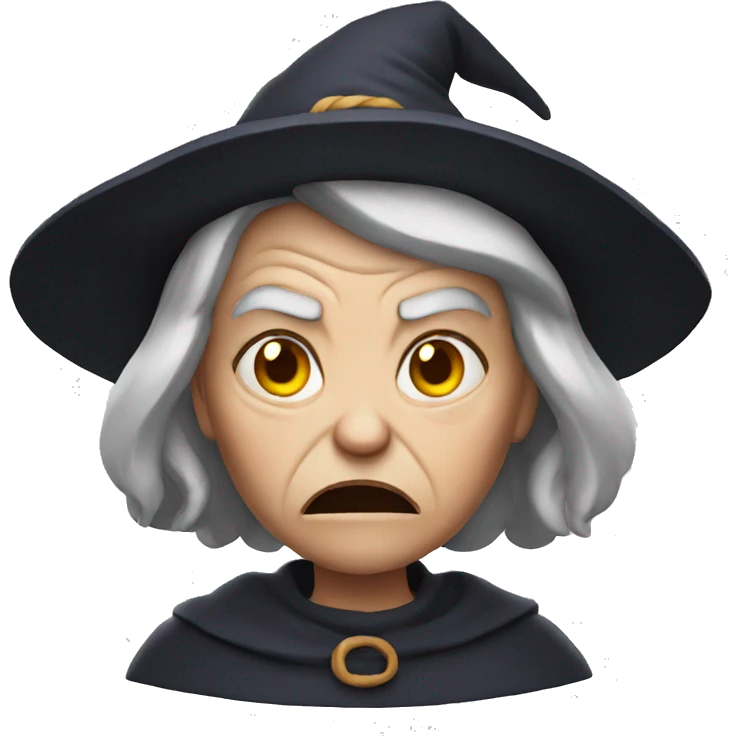 angry old witch emoji