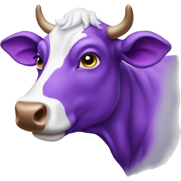 purple cow emoji