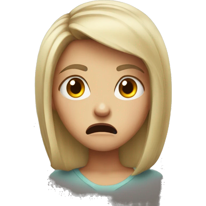 very angry girl emoji