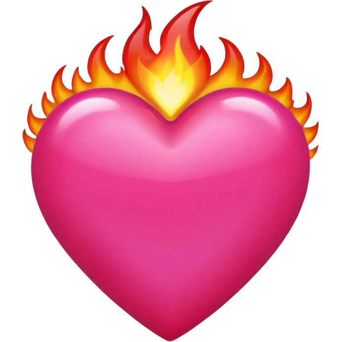 Black, red, hot pink heart make it way more flashy, lightly wreathed in flame  emoji