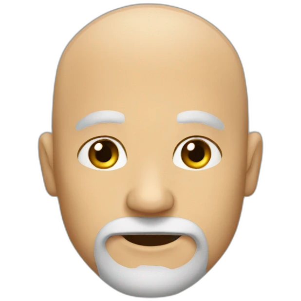 bald beard emoji