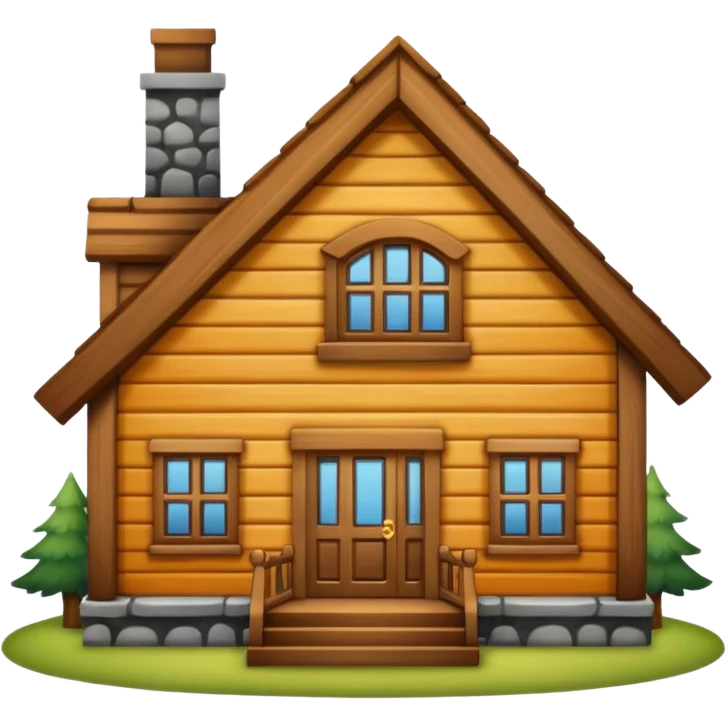 big wood house emoji