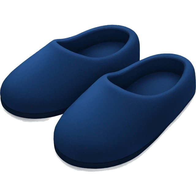 Navy blue slippers  emoji
