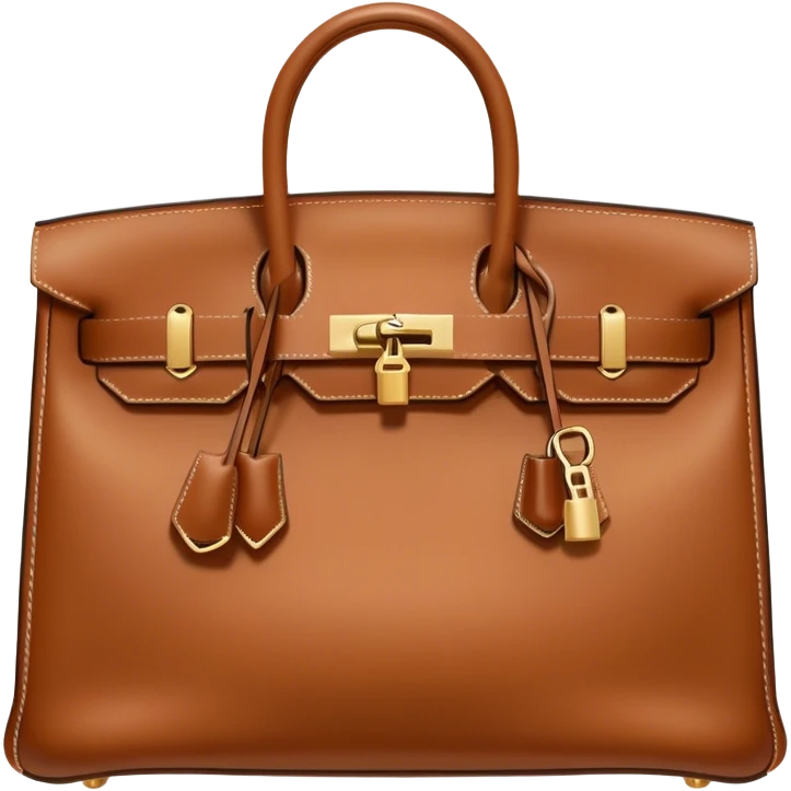 Brown Hermes bag  emoji