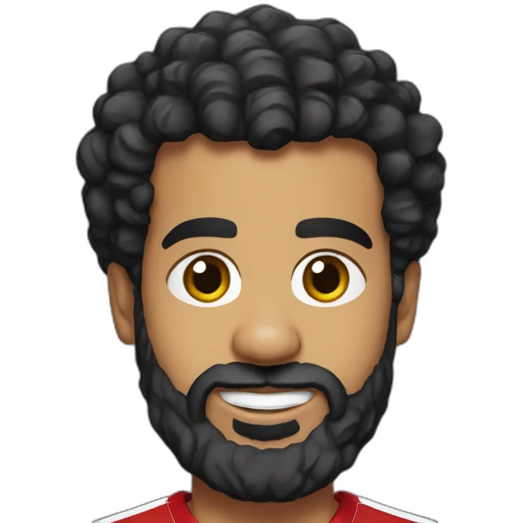 mo salah wearing liverpool shirt emoji