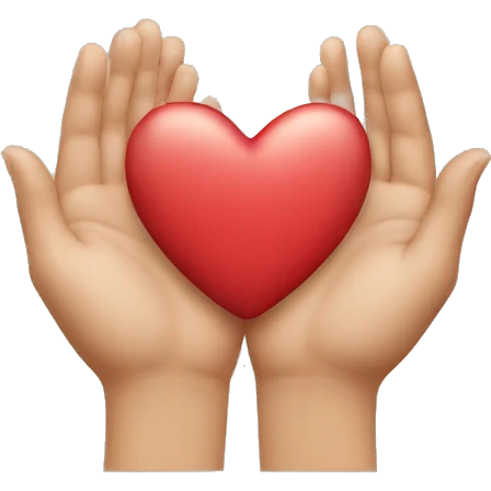heart sign with hands emoji