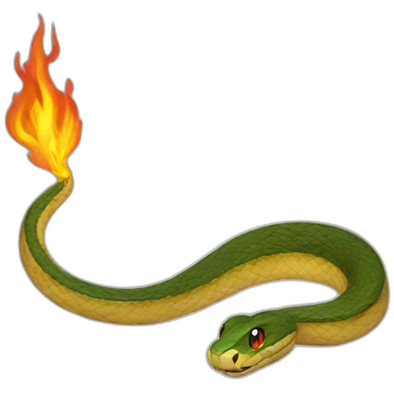 snake-fire emoji