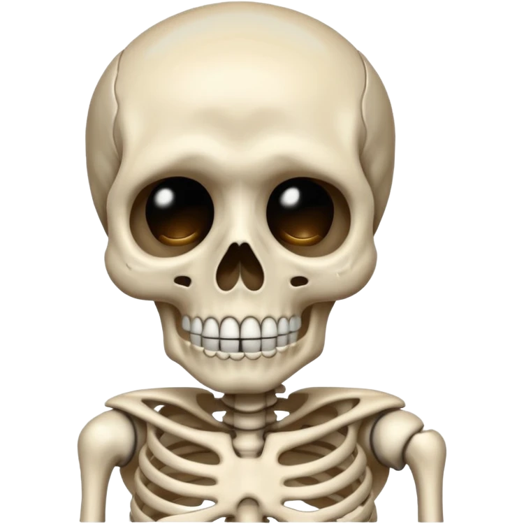 Squelette qui pleure emoji
