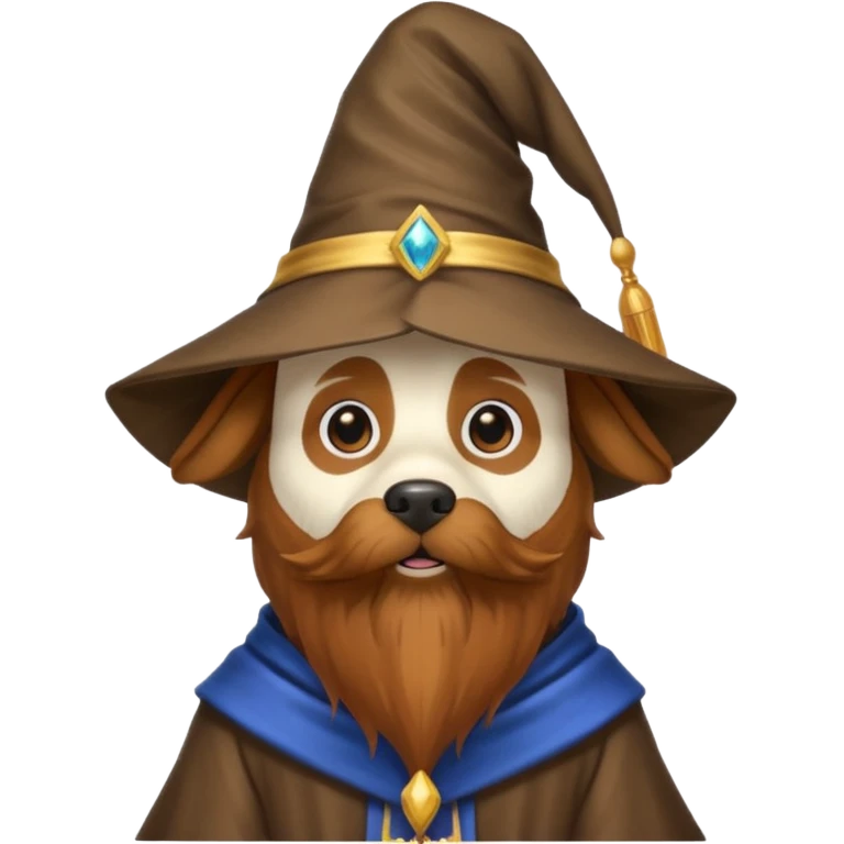 Dog wizard emoji