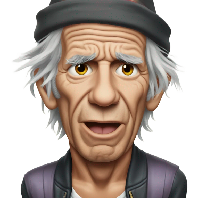 Keith Richards in tears emoji