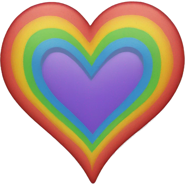 Rainbow heart emoji
