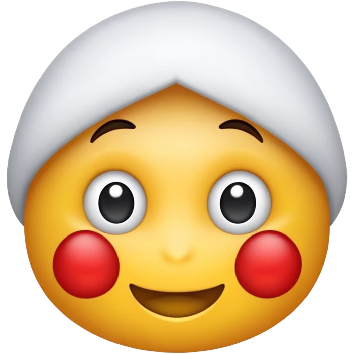 Красно-белый петух emoji