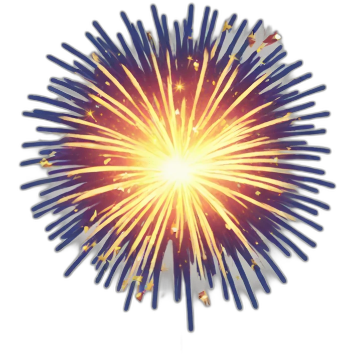 Fireworks new year emoji