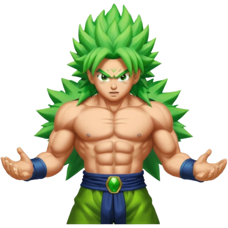 Make an emoji of broly going ssr emoji