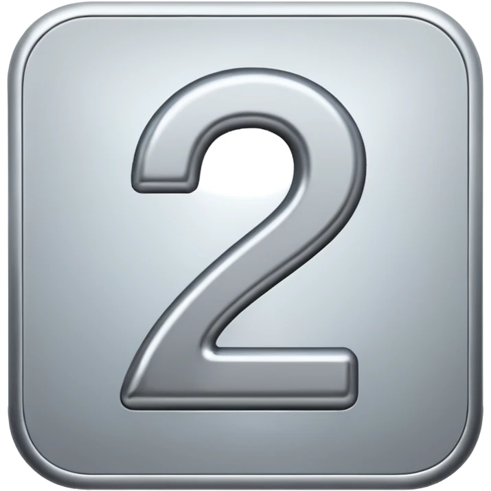 NUMER ONE IN SILVER emoji