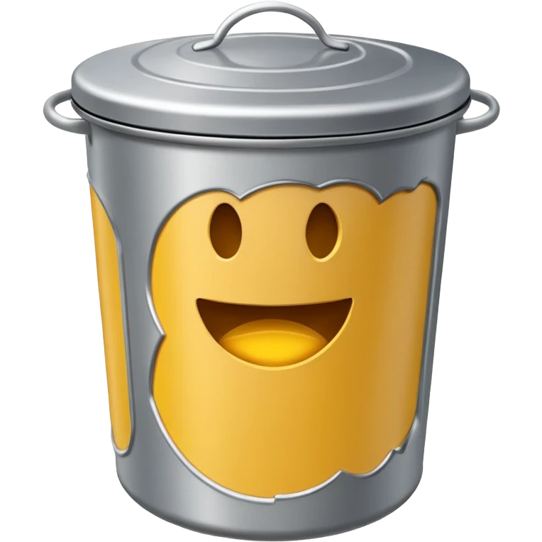 Trash can lid with no trash can emoji