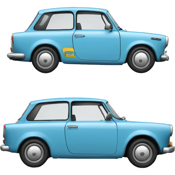 Himmelblauer Trabant emoji