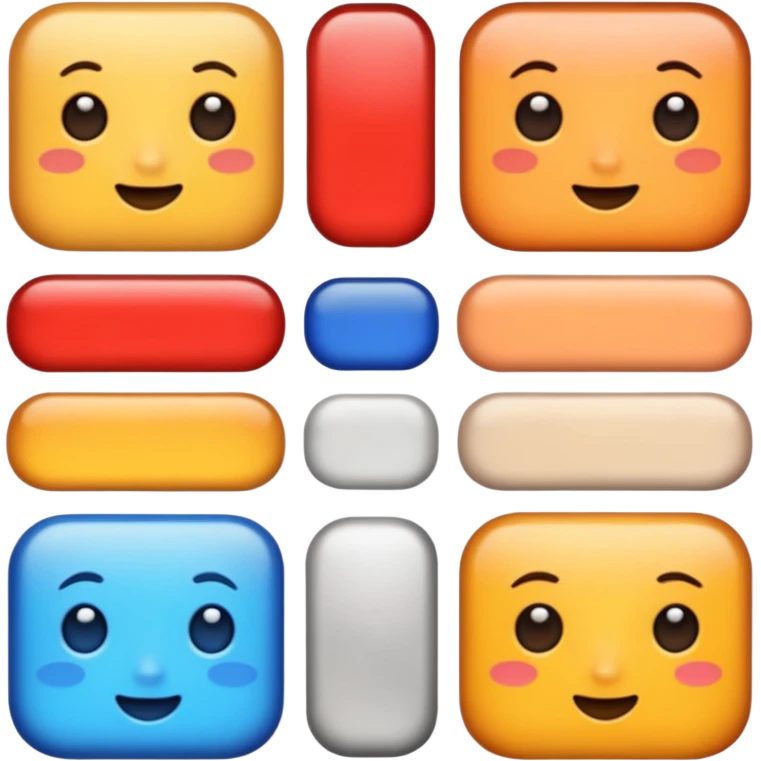 different color of the skin emoji