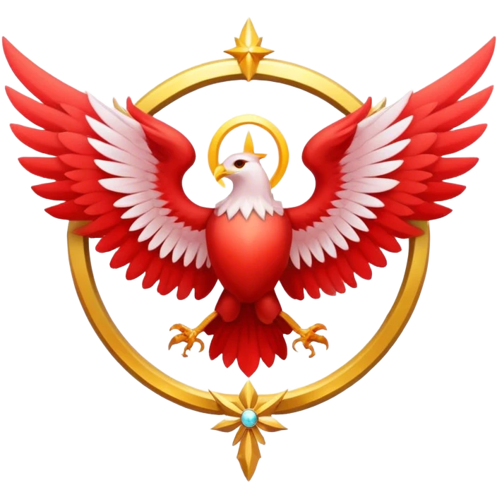 seraphim's emblem light red emoji
