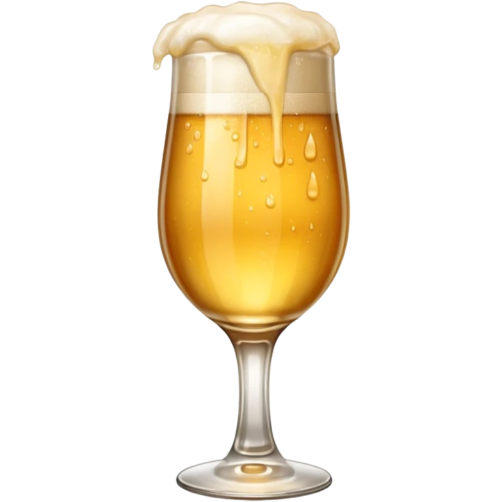 Beer glass half filled  emoji