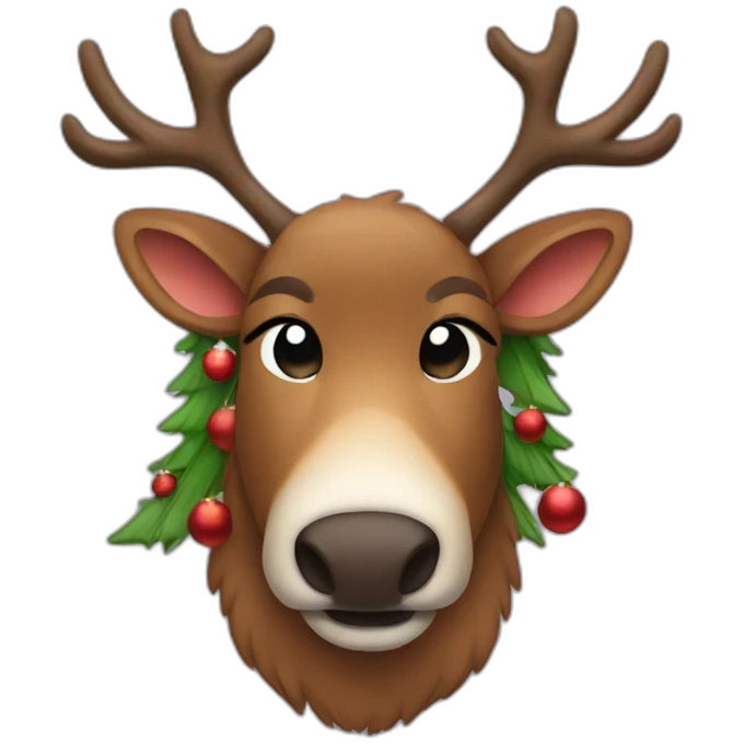 reindeer christmas  emoji