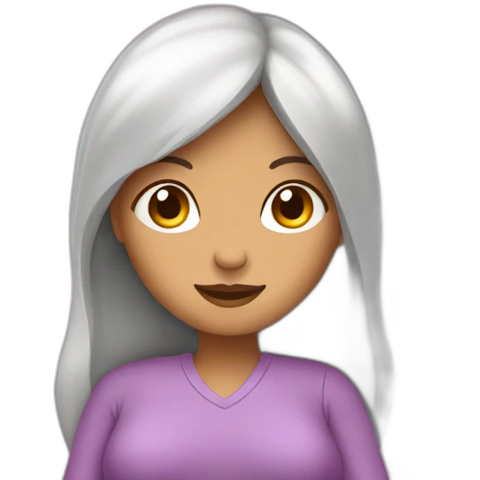 Chat sur femme enceinte emoji