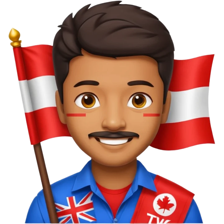 vijay thalapathy india TVK le drapeau  emoji
