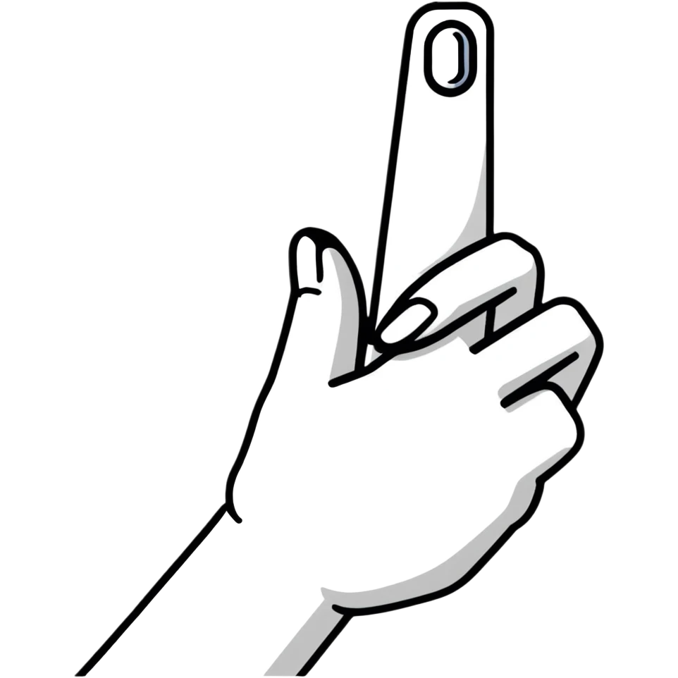 Hand with finger marked with voting ink emoji