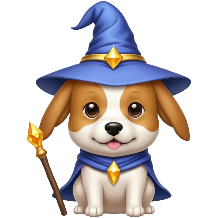 Wizard dog emoji