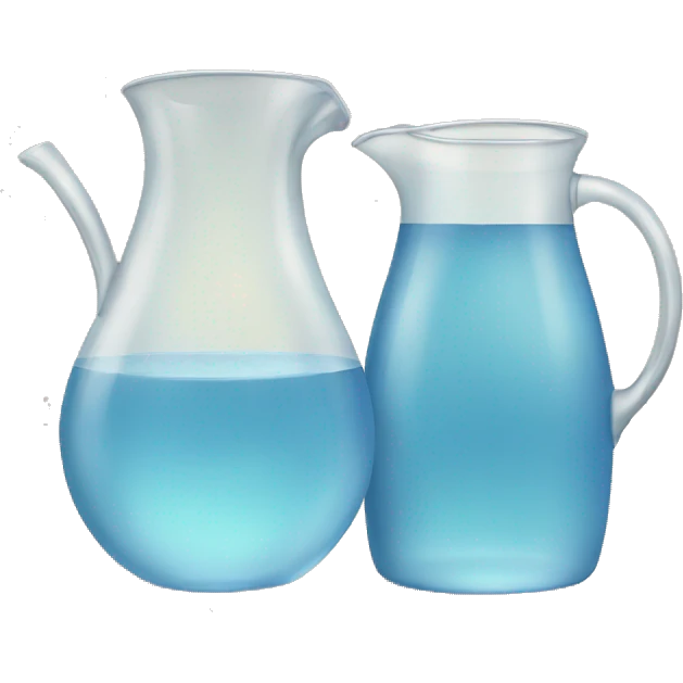 Water pitcher and water emoji