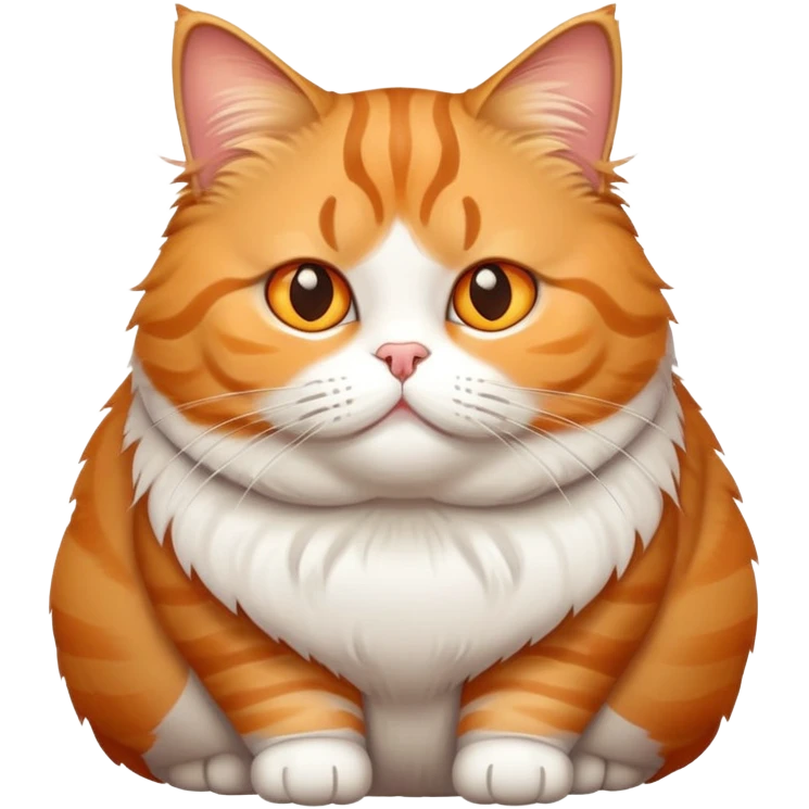 a fat tabi cat emoji
