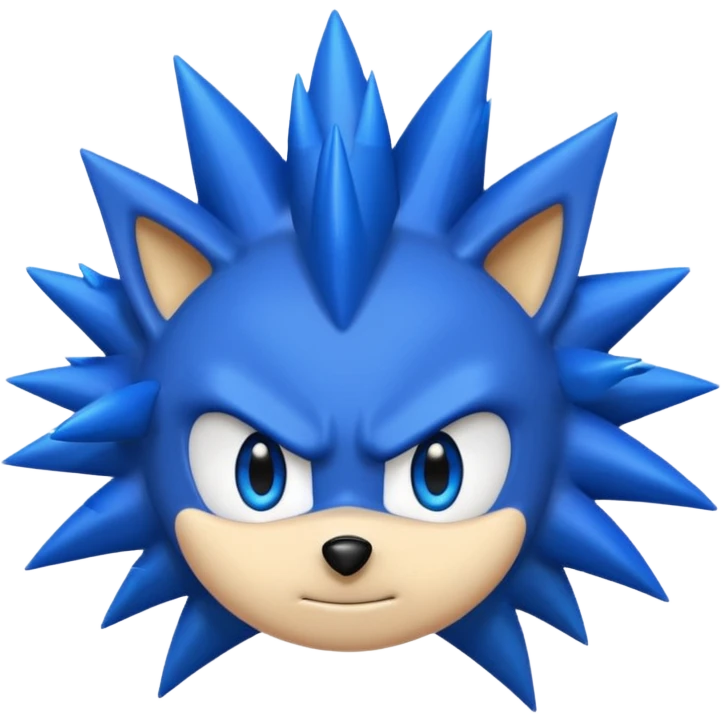 Black sonic emoji