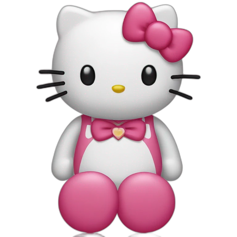 Hello kitty love emoji