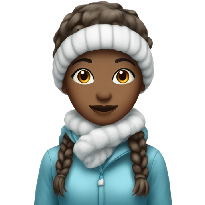 Pretty girl-snowman emoji