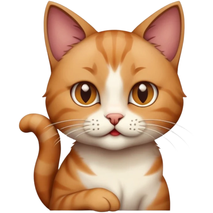 Cat choking its self emoji