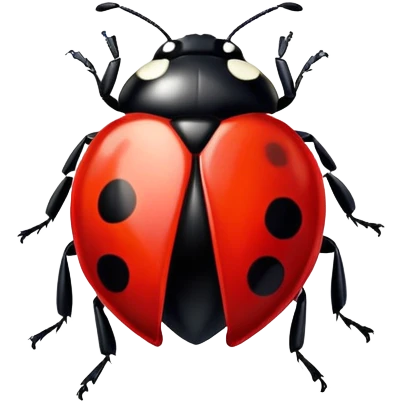 ladybug with heart shaped spots  emoji