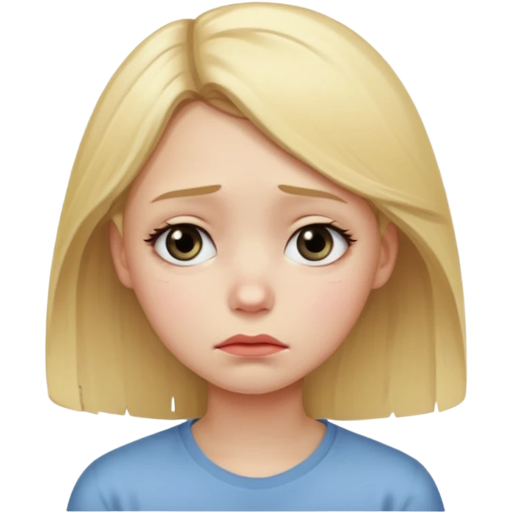 Sad girl emoji