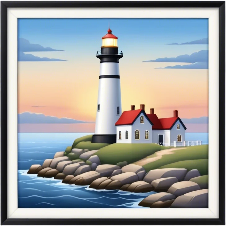 realistic new england lighthouse emoji