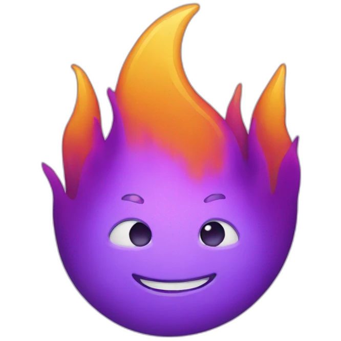 Purple flame emoji