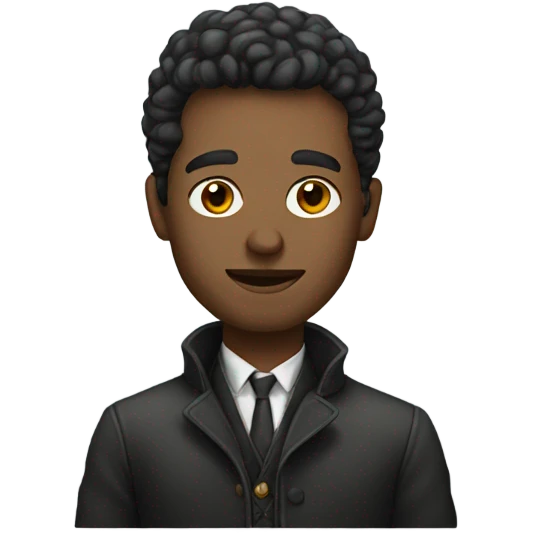portrait of a stylish male emoji