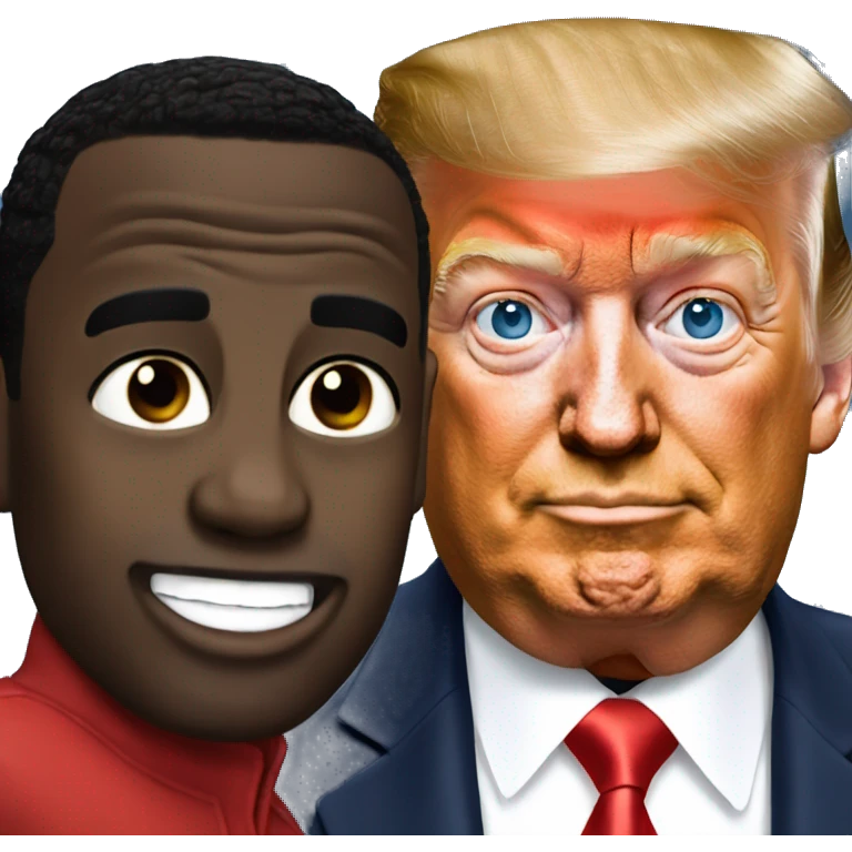 diddy and trump being friends emoji