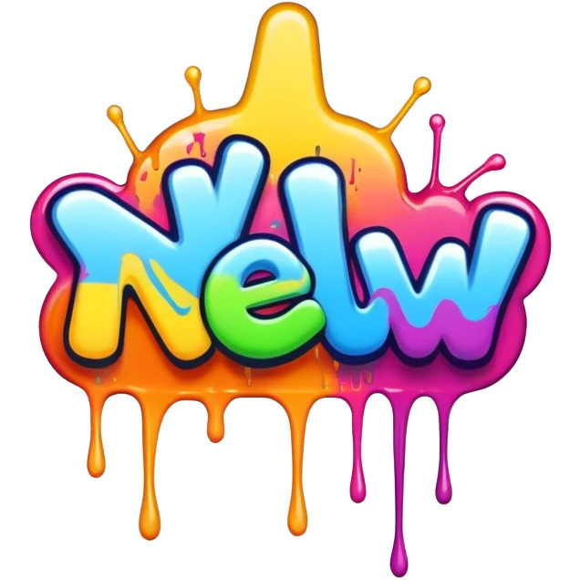 Graffiti the word New Sub emoji