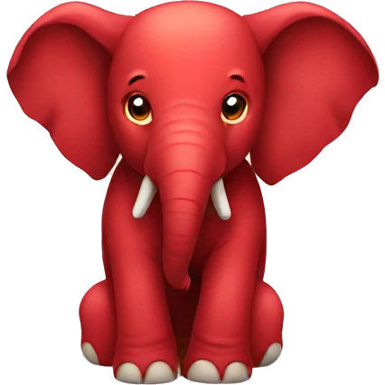 red elephant emoji