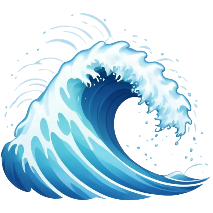 splashing water wave emoji