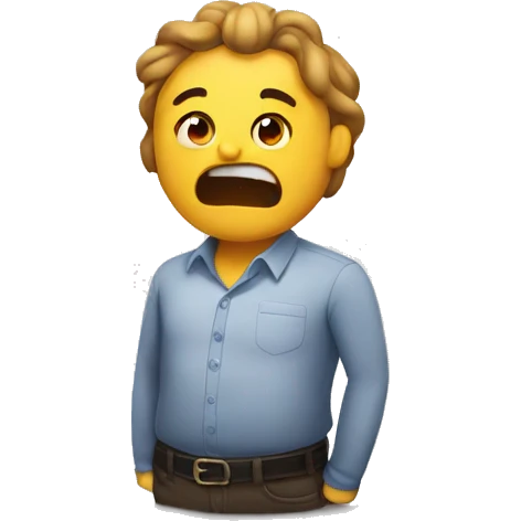 rumbling stomach emoji
