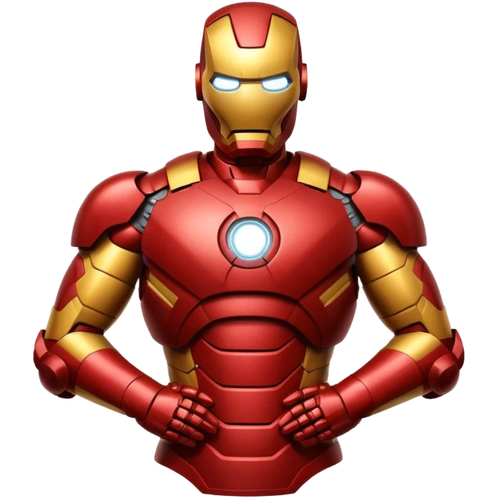 Iron Man standing with arms crossed emoji