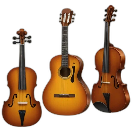 guitar, piano, violin  emoji