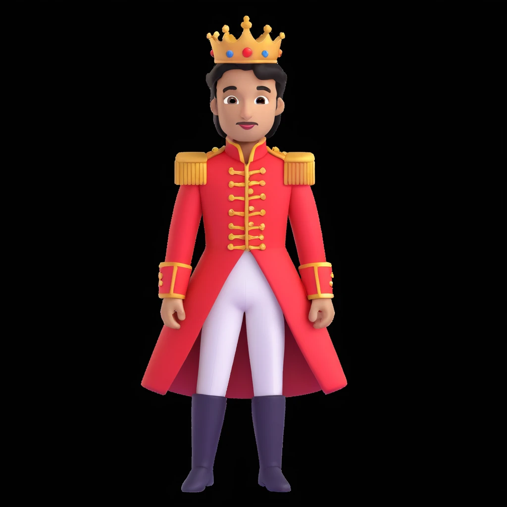 prince in red dress, royaqle background emoji