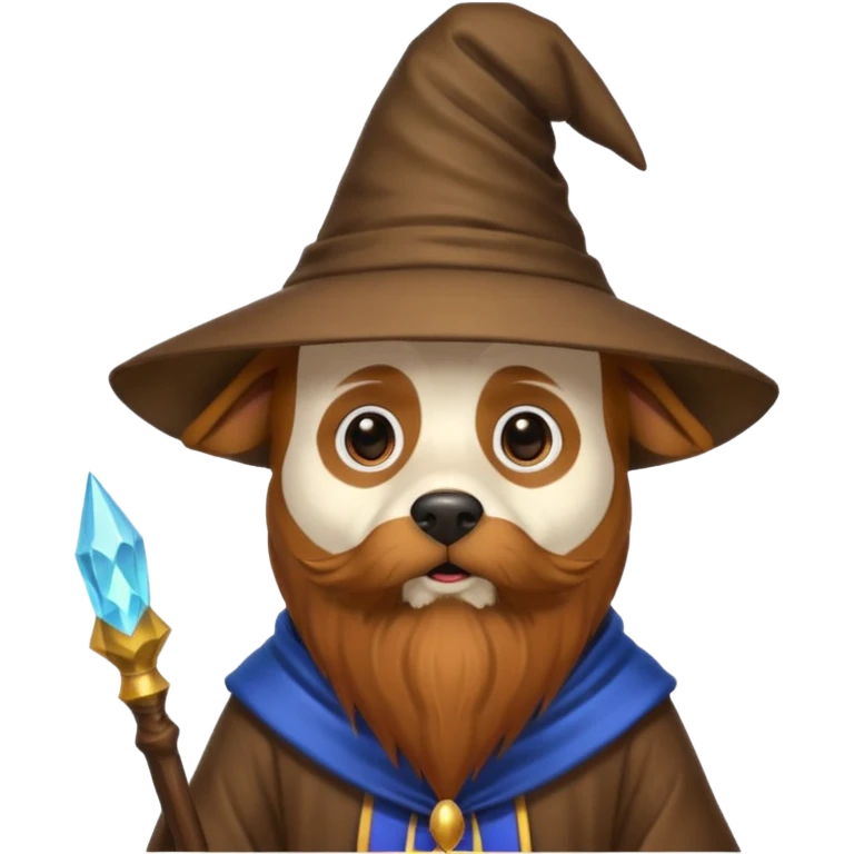 Dog wizard emoji